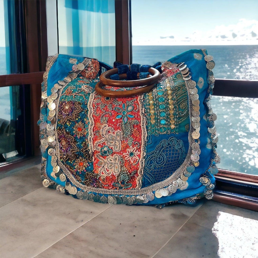 Bandhini Heritage Boho Handbag