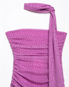 Rose Mirage Scarf Maxi Dress