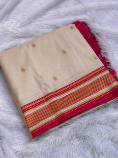 Bhakti Traditional Paithani Soft Silk Saree with Rich Vitthal Rakhumai Pallu