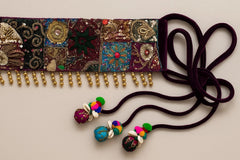 Velvet Patchwork Kamarbandh (Waistbelt)