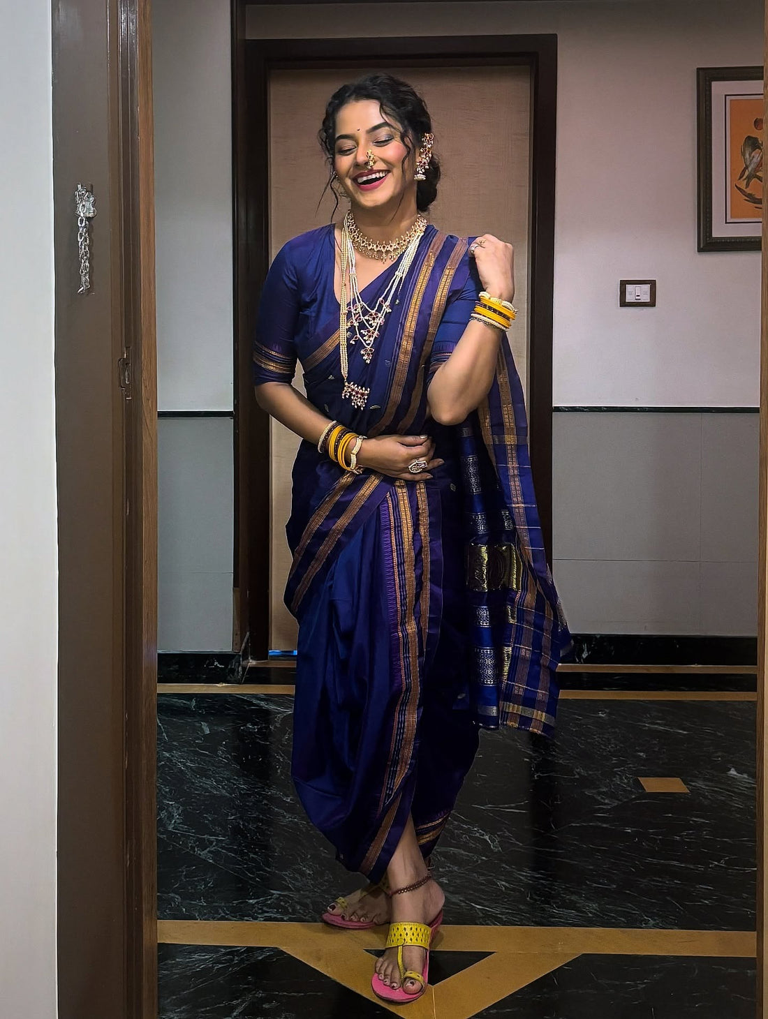 Narayan Peth Parampara 9-Yard Nauvari Saree