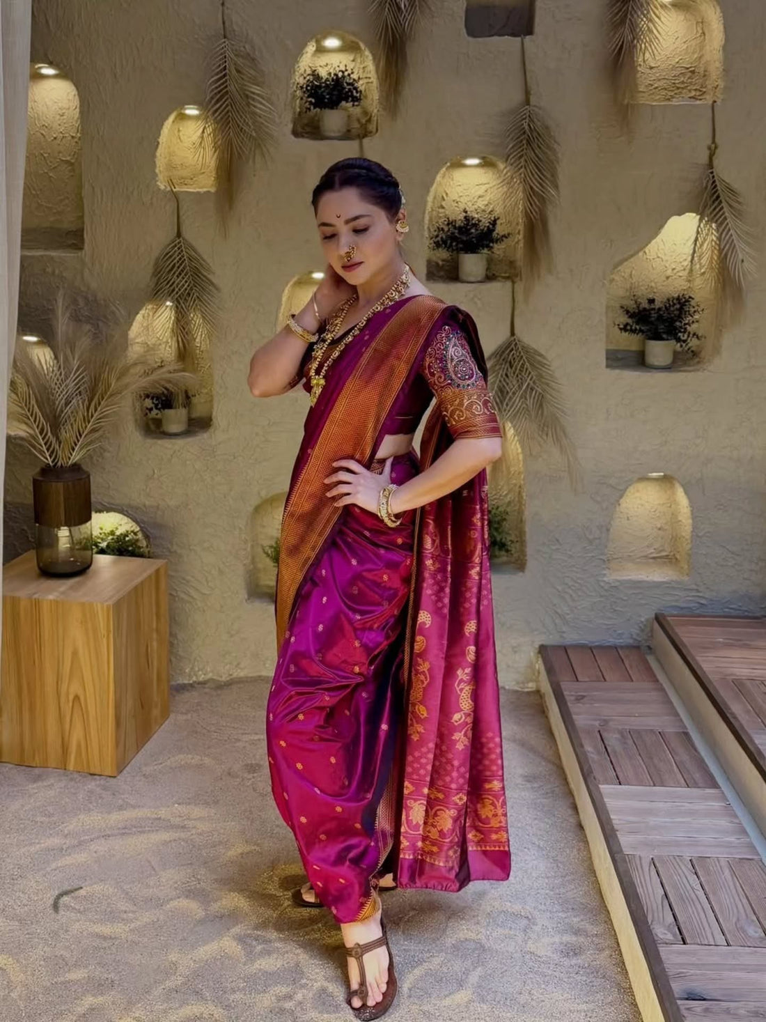 Beautiful Paithani Nauvari 9-Yard Saree Collection