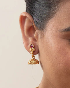 Lavanya Ruby Kolhapuri Saaj Necklace Set