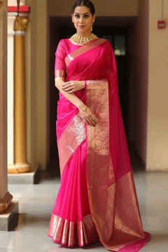 Banarasi Organza Zari Saree