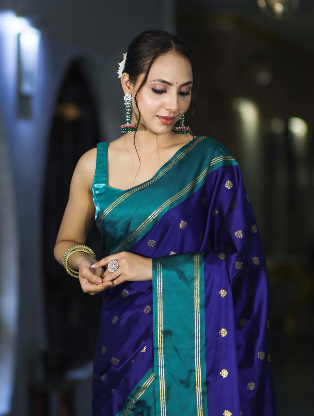 Banarasi Handloom Semi-Silk Saree