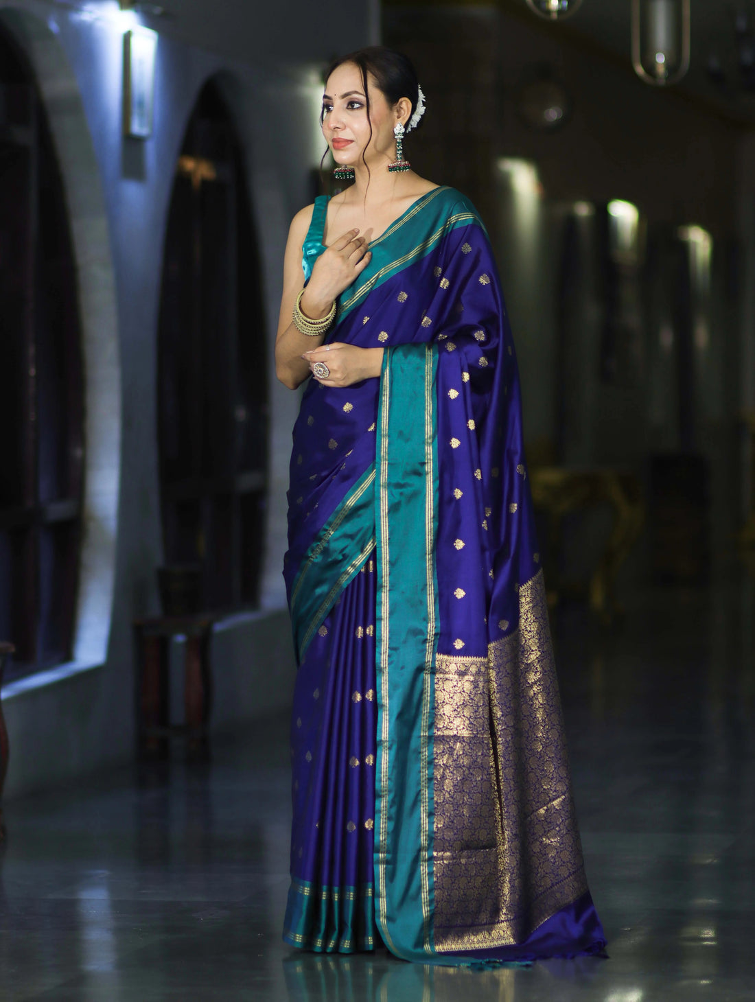 Banarasi Handloom Semi-Silk Saree