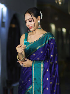 Banarasi Handloom Semi-Silk Saree