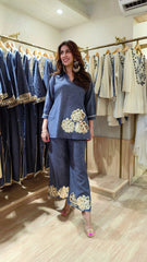 Blue Organic Cotton Denim Coord Set