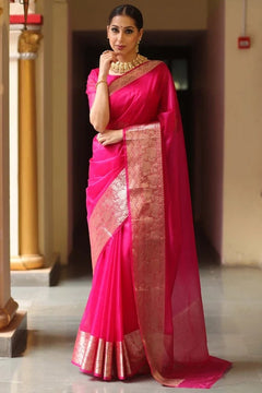 Banarasi Organza Zari Saree