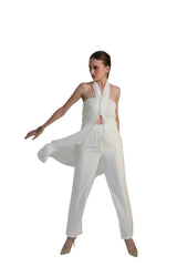 Elegant Halter Drape Resort Co-ord Set