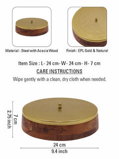 BPA-Free Wooden Dry Fruit Storage Container