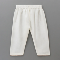 Mustard Cotton Silk Embroidered Kurta Set