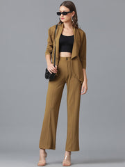 Caramel Brown Viscose Co-Ord Set