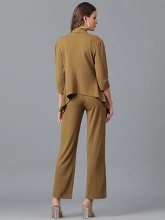 Caramel Brown Viscose Co-Ord Set