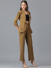 Caramel Brown Viscose Co-Ord Set