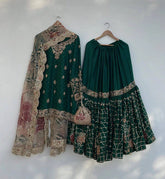 Chinon Silk Sequin Embroidered Heramandi Suit Set