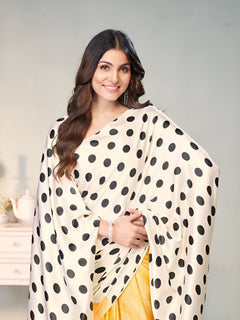 Garden Glow Satin Half and Half Saree