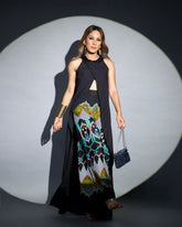 French Crepe Multicolor Tribal Print Co-Ord