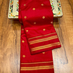 Narayanpeth Silk Saree with Stitched Blouse – Traditional Marathi Look
