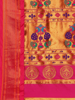 Rajwada Green Paithani Ready to Wear Saree with Blouse