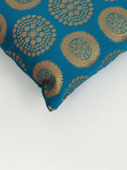 Multicoloured Zari Ethnic 5-Piece Cushion Covers