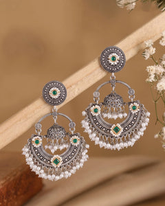 Anahita Heritage Pearl Chandbali Earrings