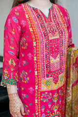 Cotton Rajanya Printed Ethnic Suit Set