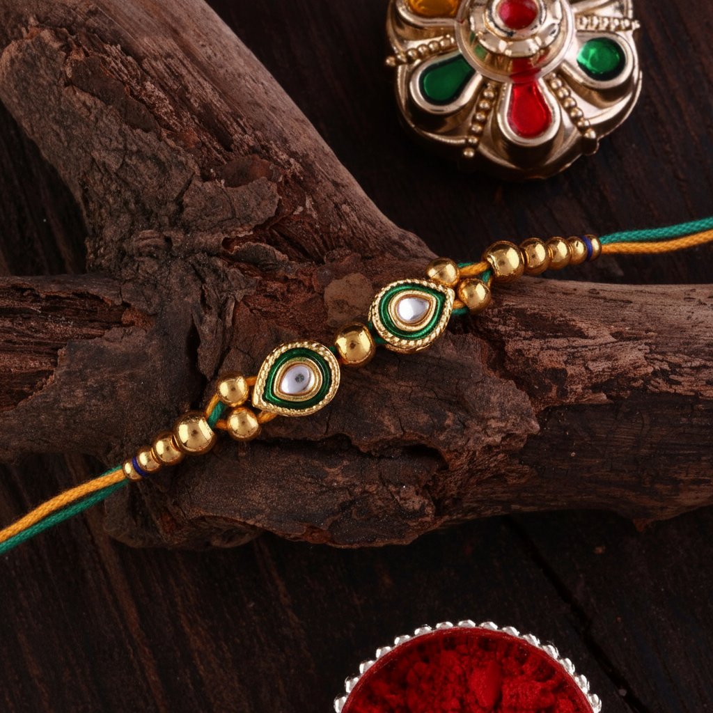Heritage Kundan Ethnic Rakhi