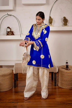 Mehfil Short A-line Kurta Pant Set
