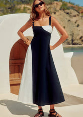 Elegant Cotton Maxi Dress