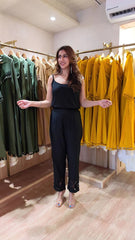 Black Cutwork Crepe Kurta Set