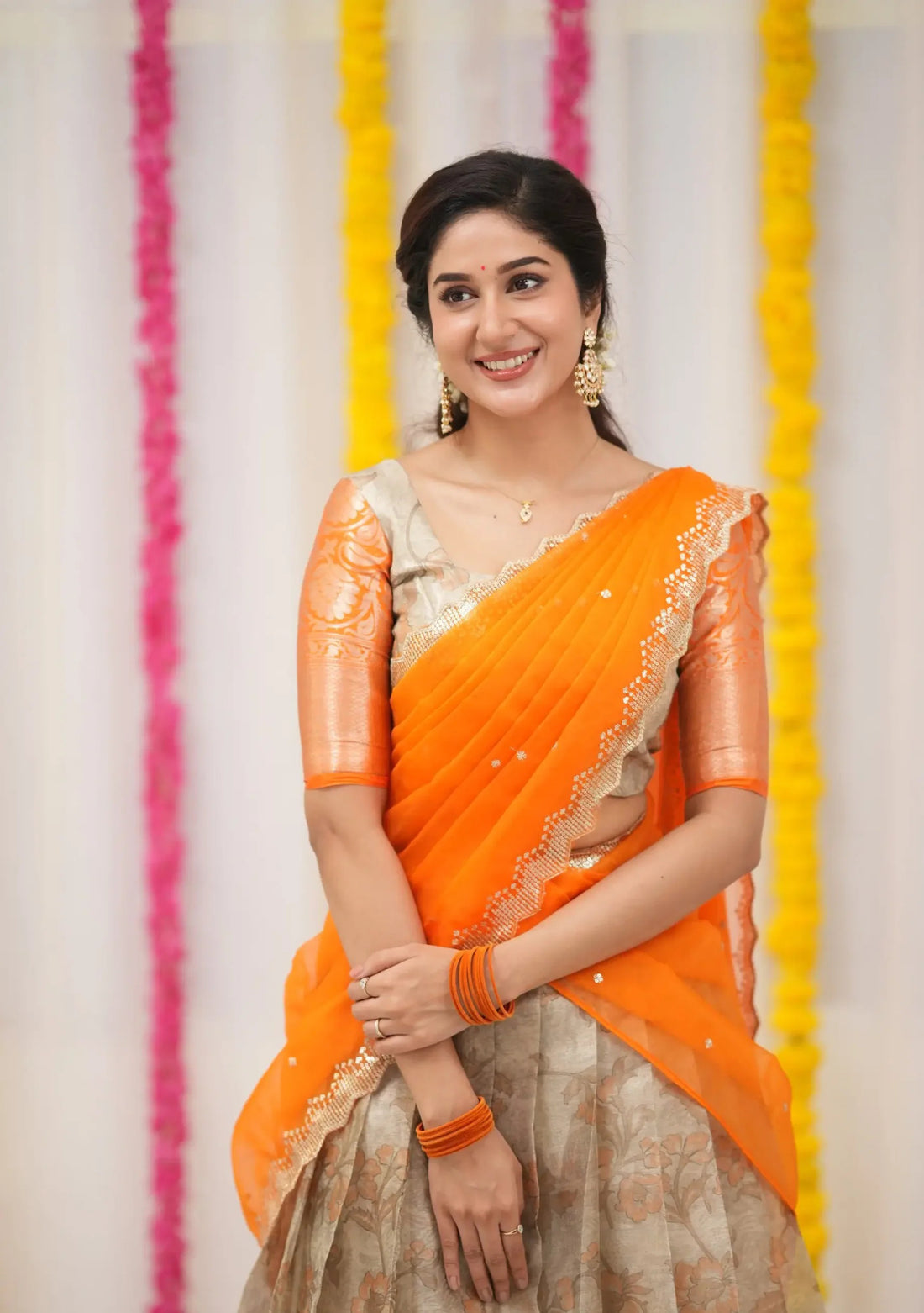 festival half saree