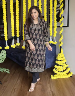 Ajrakh print cotton suit