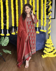 Traditional Ajrakh dress