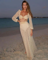 Laurel Statement Beach Dress-Swimsuit With Skirt-Resortwear