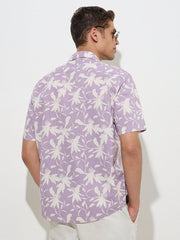 Lavender short sleeve shirt