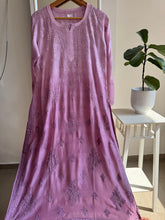 Lavender Ombre Muslin Kurti