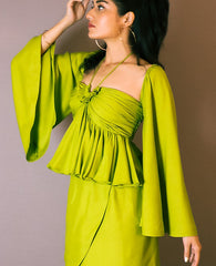 Flared top and skirt set