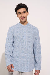 Printed kurta shirt for men