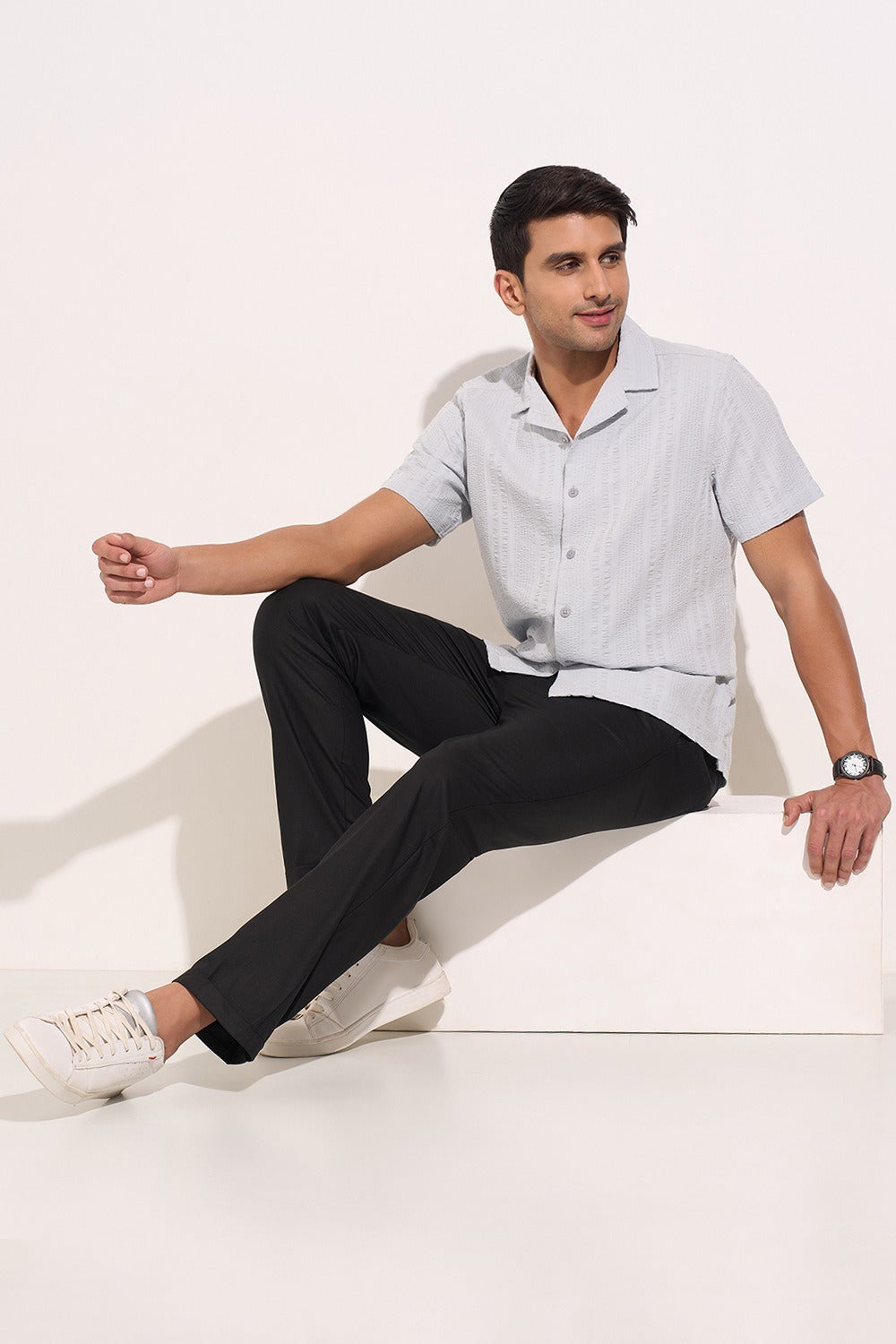 Revere collar shirt