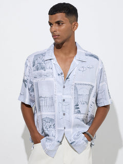 Scenic print shirt