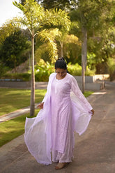 Lilac Viscose Palazzo Set