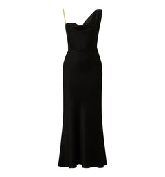 petite satin maxi dress