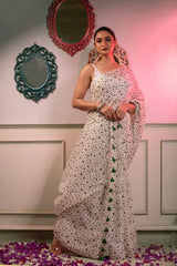 Mastaani Green Heart Cotton Saree