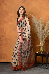 printed saree