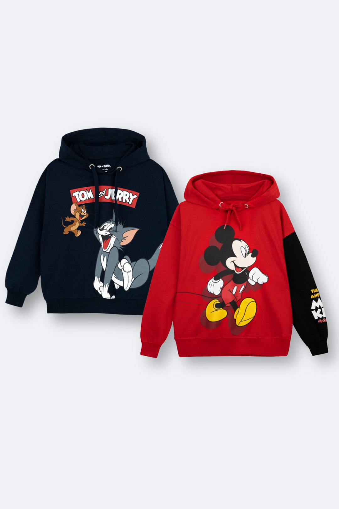 Mickey & Tom and Jerry Hoodies Pack