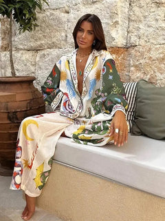 Misco Abstract Holiday Co-ord Set