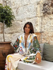 Misco Abstract Holiday Co-ord Set