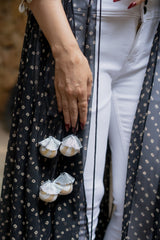 Morni Twirl Black Women's Cape Dress