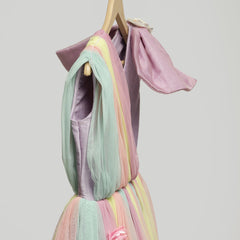 cotton silk kids dress